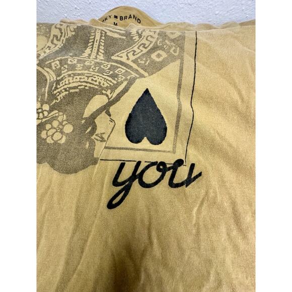 Lucky Brand Women’s Lucky You Card Classic Crew Size Medium - Picture 7 of 9